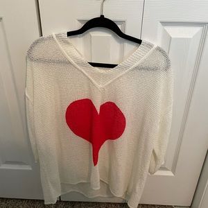 Sweater with heart